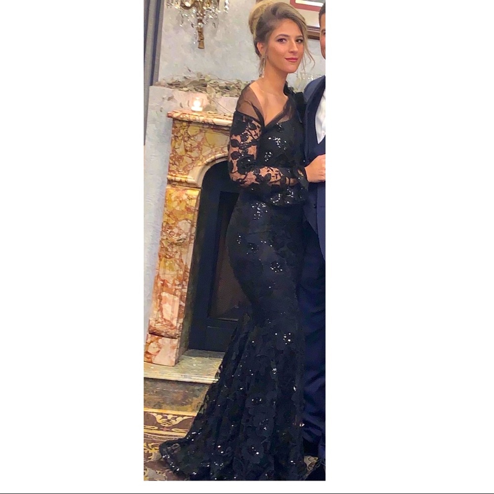 Black evening gown